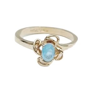 14K GE ESPO (Joseph Esposito) Gold Aquamarine Ring